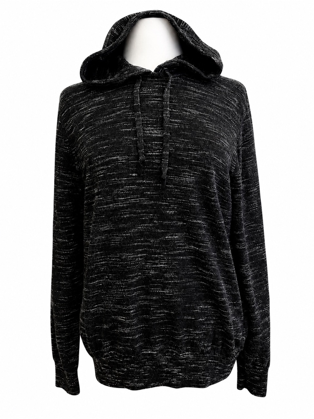 Club Monaco Ralph Lauren 100% merino wool sweater hood black white large unisex